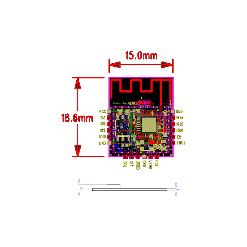 Модуль навигации и связи DFRobot TEL0109 — WT8266-S1 WiFi Module based on ESP8266