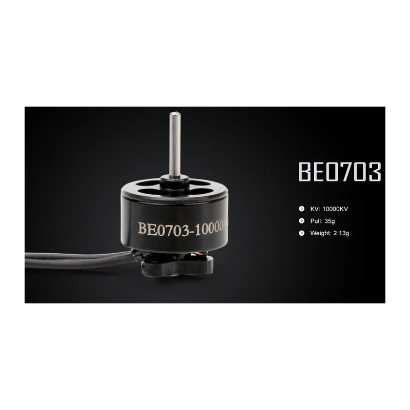 Мотор DYS BE0703, 10000 KV, гоночный FPV, ток до 2,4 А