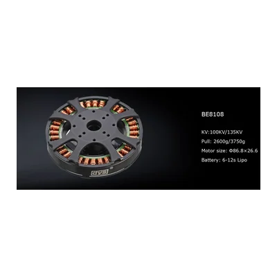 Мотор DYS BE8108, 100 KV, мультиротор, тяга до 3750 г