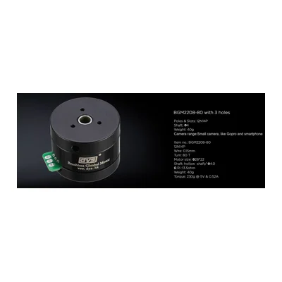 Мотор подвеса DYS BGM2208-80, 13,5 Ом, 12N14P, полый вал 4 мм