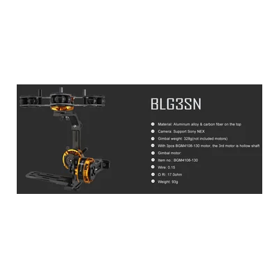 Подвес DYS BLG3SN, 3 оси, под Sony NEX, моторы BGM4108-130