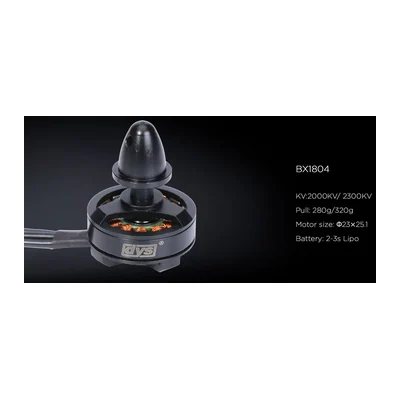 Мотор DYS BX1804, 2000 KV, гоночный FPV, тяга до 320 г