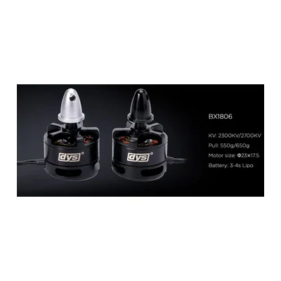 Мотор DYS BX1806, 2300 KV, гоночный FPV, тяга до 650 г