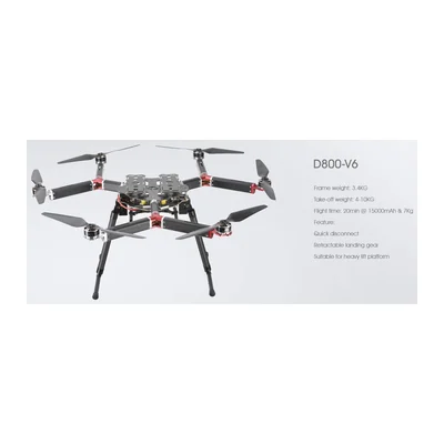 Рама гексакоптера DYS D800-V6, база 800 мм, взлётная масса до 10 кг