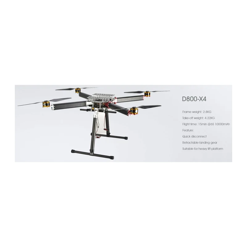 Комплект рамы DYS D800-X4, база 800 мм, моторы BE4114 400 KV