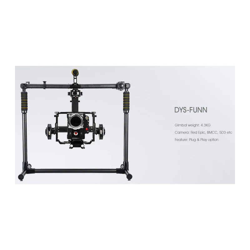 Подвес DYS FUNN, 3 оси, нагрузка до 5 кг, контроллер BaseCam