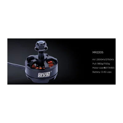 Мотор DYS MR2205, 2300 KV, гоночный FPV, тяга до 1150 г