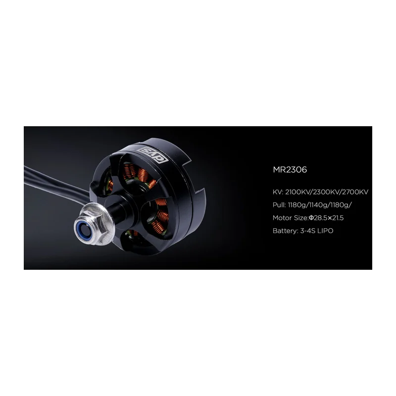 Мотор DYS MR2306, 2100 KV, гоночный FPV, тяга до 1180 г