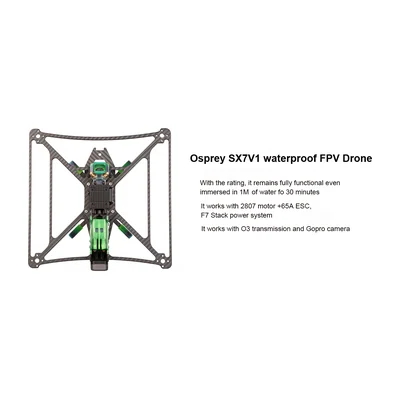 Рама FPV-дрона DYS Osprey SX7V1, база 327 мм, винты 7″, IP67