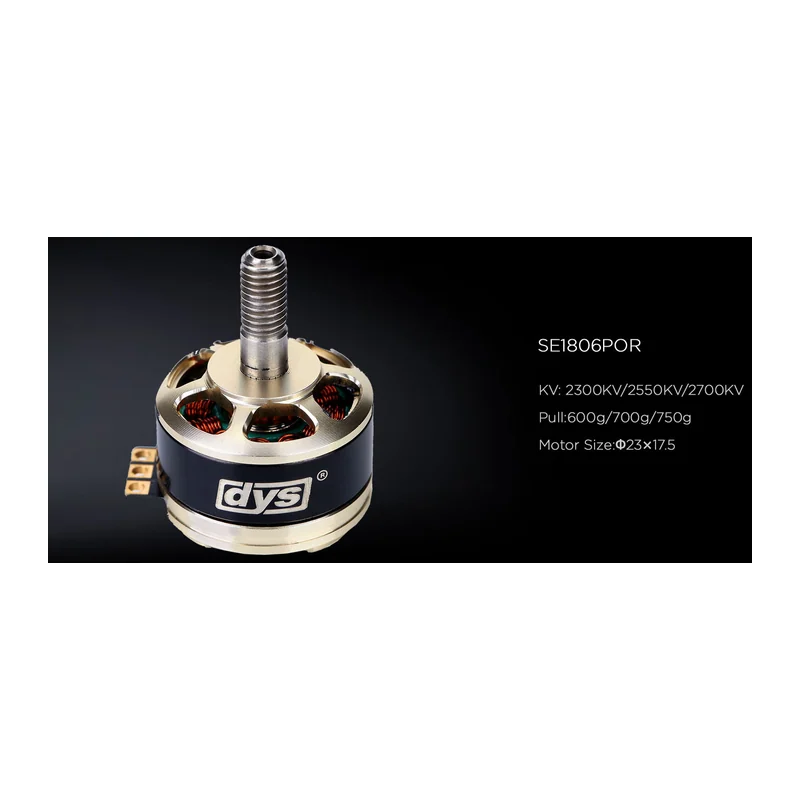 Мотор DYS SE1806 PRO, 2300 KV, гоночный FPV, тяга до 750 г
