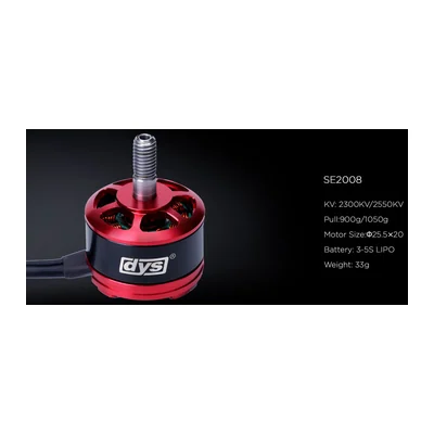 Мотор DYS SE2008, 2300 KV, гоночный FPV, тяга до 1050 г
