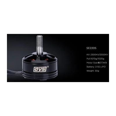 Мотор DYS SE2205, 2300 KV, гоночный FPV, тяга до 1070 г