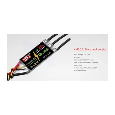 Регулятор хода DYS XM20A Standard, 3–4S, BLHeli, 5,8 г