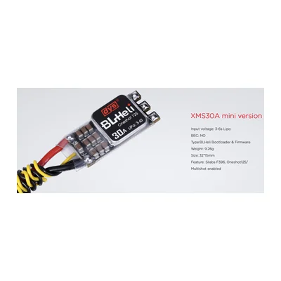 Регулятор хода DYS XMS30A Mini, 3–6S, BLHeli, 9,26 г
