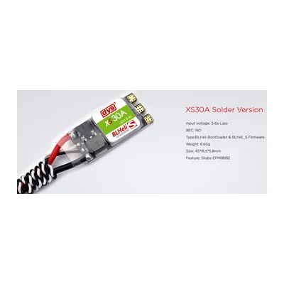 Регулятор хода DYS XS30A Solder, BLHeli_S, 8,65 г, 3–6S