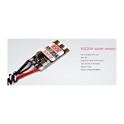 Регулятор хода DYS XSC20A Solder, BLHeli_S, 4,32 г