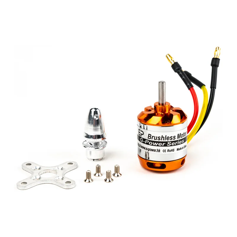 Мотор E-Power D3542, 1000–1450 KV, 2–4S, тяга до 1420 г