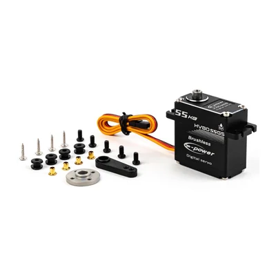 Сервопривод E-Power HV8055GS, 55 кг·см, бесколлекторный, 8,4 В