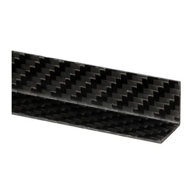 Карбоновый уголок Easy Composites 15×15 мм, тканый ламинат