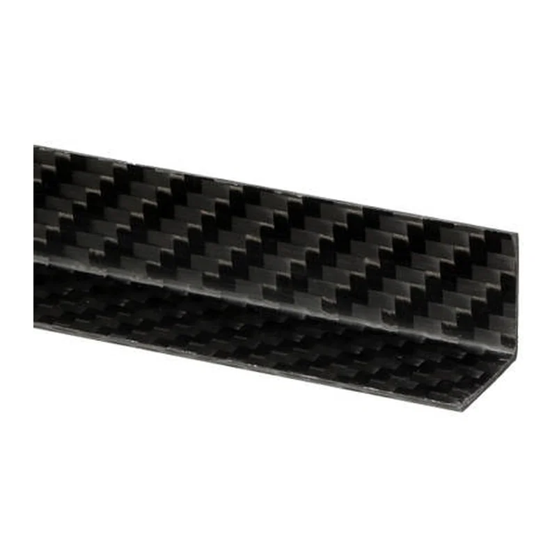 Карбоновая уголок Easy Composites 15 мм × 15 мм, тканый ламинат
