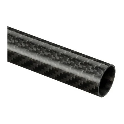 Карбоновая труба Easy Composites 22×20 мм, намотка с тканым слоем, 1000 мм