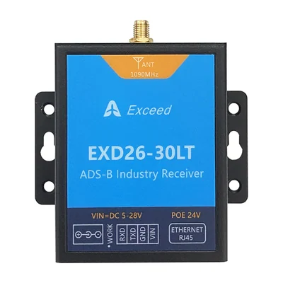 Наземный приёмник ADS-B Exceed EXD26-30LT, Ethernet и UART, PoE