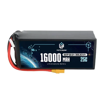 Аккумуляторы FetchUAV для FPV 6S–12S, 8000–22 000 мА·ч, 35–180C, LiPo