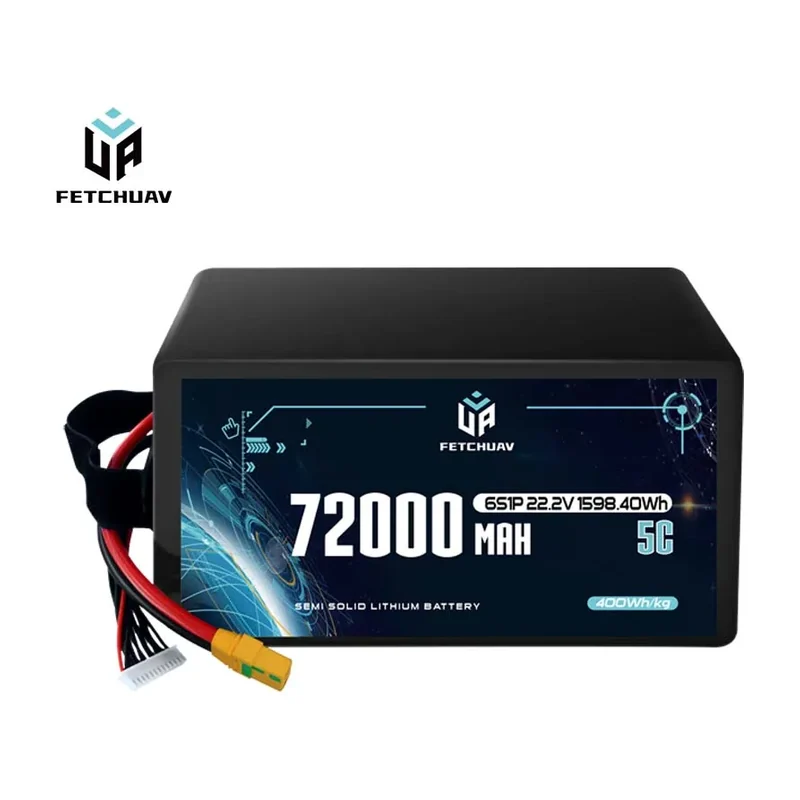 Батарея тяговая FetchUAV полутвёрдая, 72 000 мА·ч, 6S, 5C/10C, 4 200 г