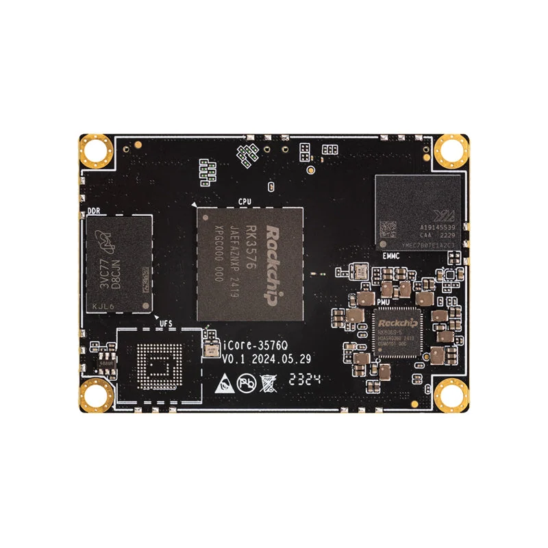 Вычислительный модуль Firefly iCore-3576JQ, RK3576J, NPU 6 TOPS, 60×43 мм, 15 г, −40…+85 °C