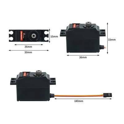 Хвостовой сервопривод FlashHobby FM-D9257MG, безжелезный, 4,5 кг·см при 6,0 В
