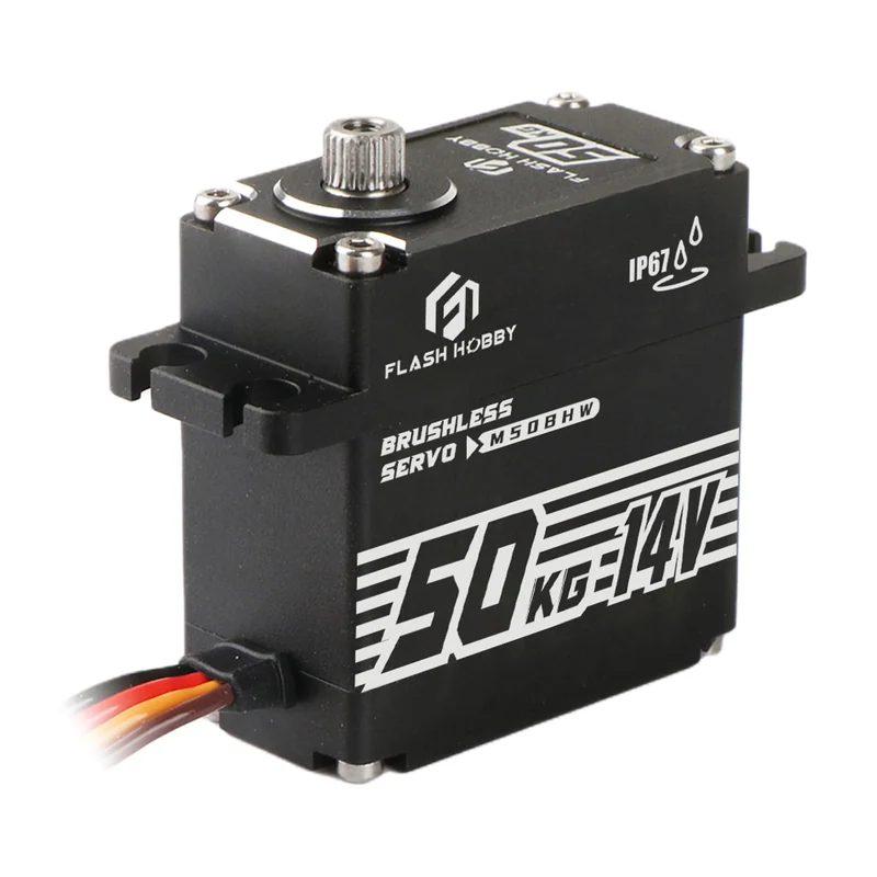 Сервопривод FlashHobby M50BHW 50 кг·см, бесколлекторный, 14 В