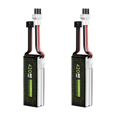 Аккумуляторы Flywoo Explorer LiHV 2S–4S, 420–1000 мА·ч, 80C, XT30UP