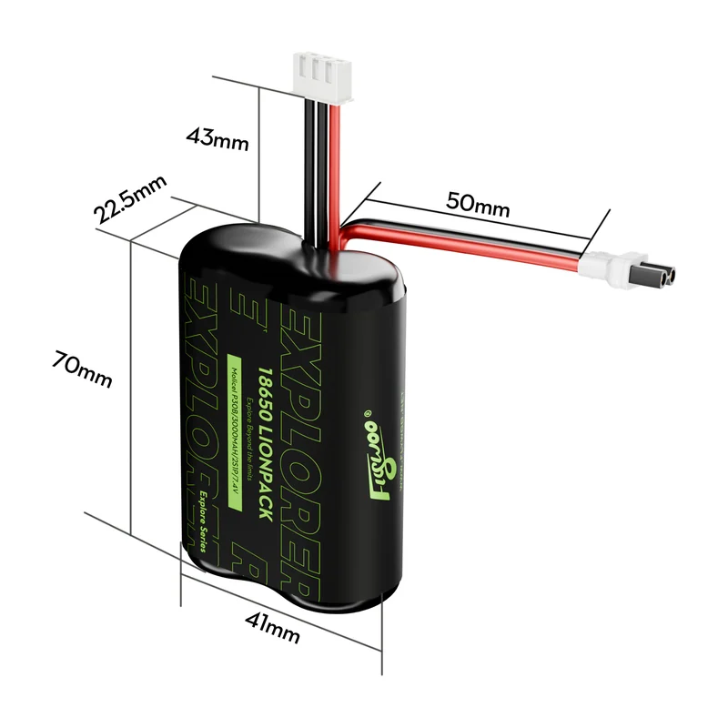 Аккумулятор для FPV Flywoo Explorer Molicel P30B 18650 2S1P 3000mAh Lionpack