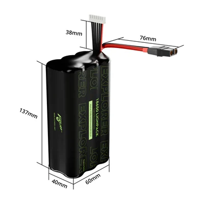 Аккумулятор Flywoo Explorer 6S2P 6000 мА·ч Li-ion, Molicel P30B 18650