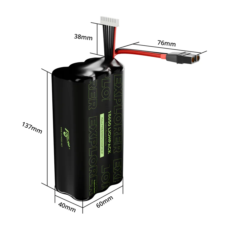 Аккумулятор для FPV Flywoo Explorer Molicel P30B 18650 6S2P 6000mAh Lionpack