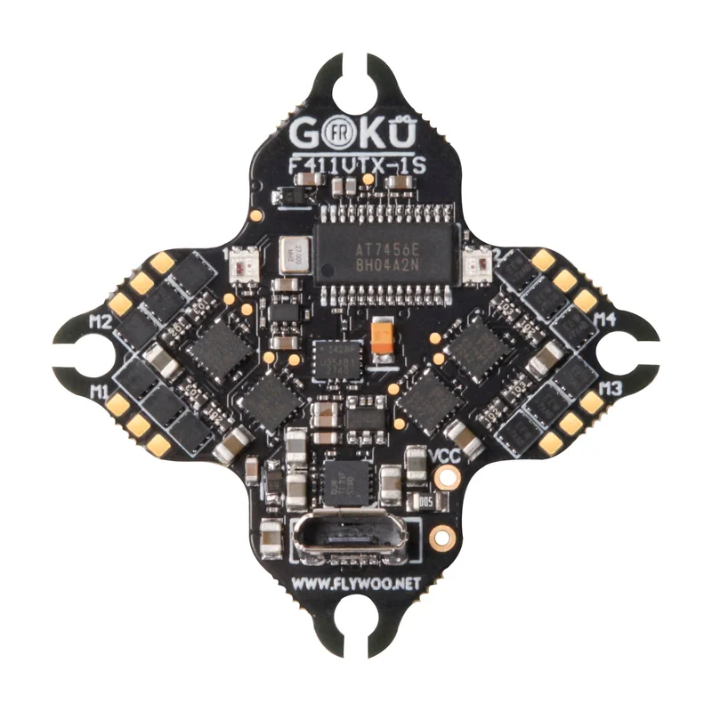Полётный контроллер GOKU Versatile F411 VTX 1S 5A AIO V2.0 w/ 250mW VTX, 25.5x25.5