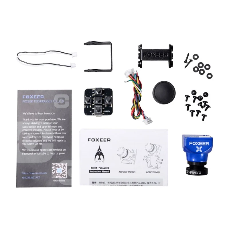 Аналоговая FPV-камера Foxeer Arrow Mini Pro FPV Camera Built-in OSD Plastic Case
