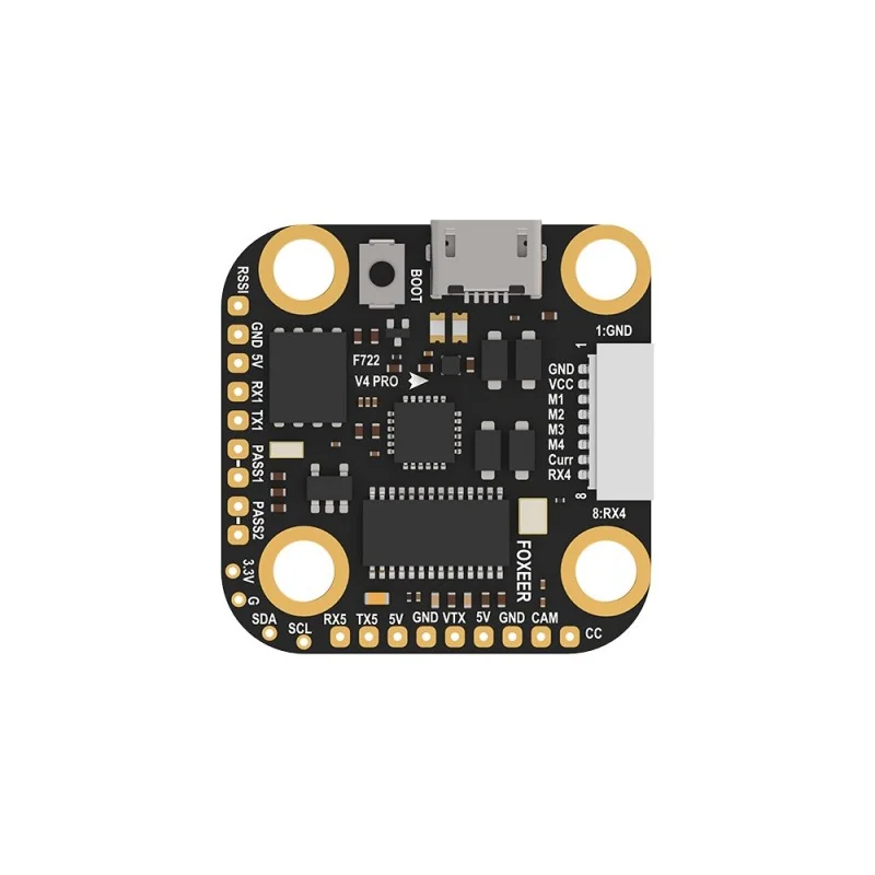 Полётный контроллер Foxeer Mini F722 V4 Pro FPV Flight Controller 20*20mm Build-In Pit PA