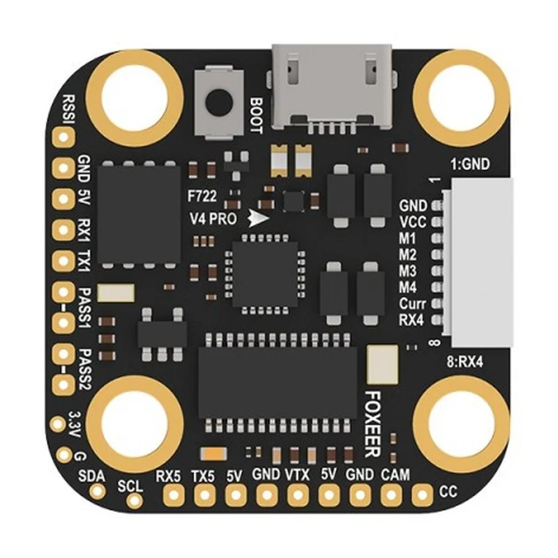 Полётный контроллер Foxeer Mini F722 V4 Pro FPV Flight Controller 20*20mm Build-In Pit PA
