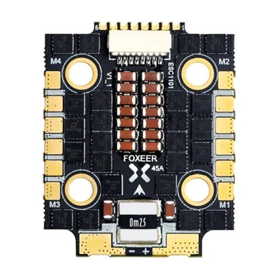 Регулятор хода Foxeer Mini Reaper 128K 45A BL32 4in1 ESC 20*20 M3 STM32, 45A*4 / 65A*4