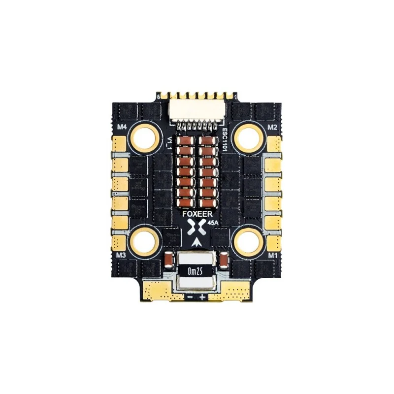 Регулятор хода Foxeer Mini Reaper 128K 45A BL32 4in1 ESC 20*20 M3 STM32, 45A*4 / 65A*4