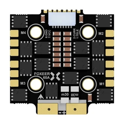 Регулятор хода Foxeer Reaper F4 Mini 128K 4in1 BL32 60A ESC 9~40V 20*20mm M3, 60A*4 / 100A*4