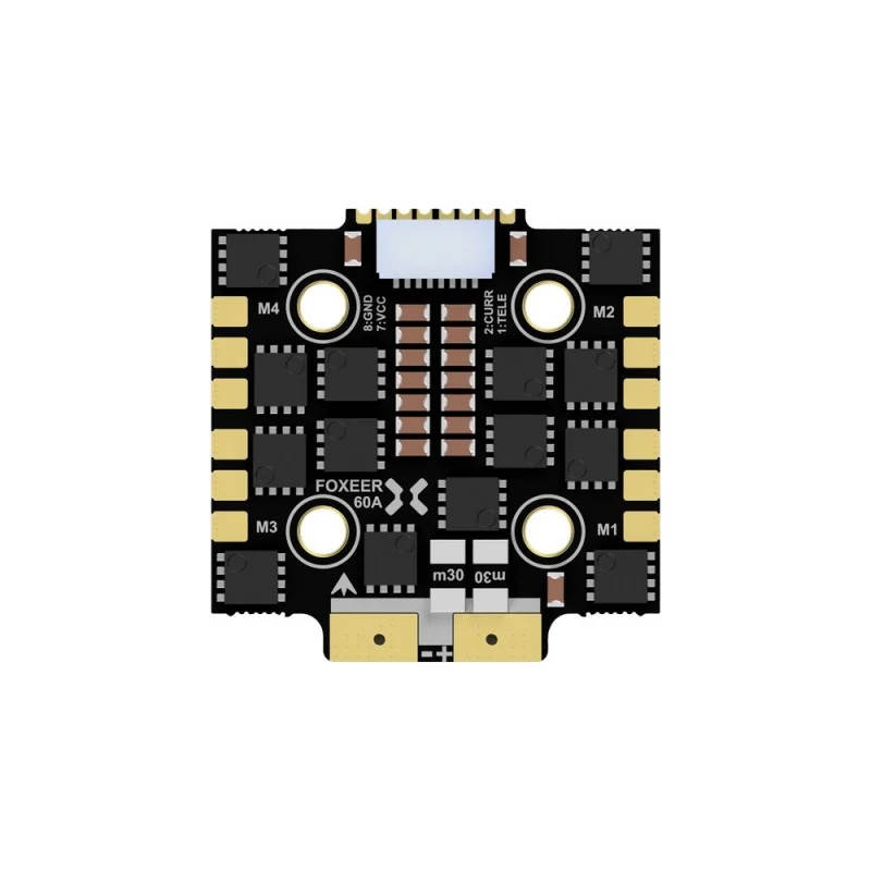 Регулятор хода Foxeer Reaper F4 Mini 128K 4in1 BL32 60A ESC 9~40V 20*20mm M3, 60A*4 / 100A*4