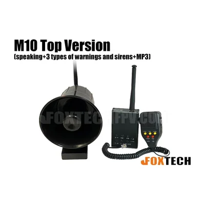 Громкоговоритель Foxtech M10 со встроенной батареей, 115 дБ, 280 г