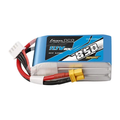 Аккумуляторы Gens ace Air Sport 3S–4S, 550–900 мА·ч, 80C