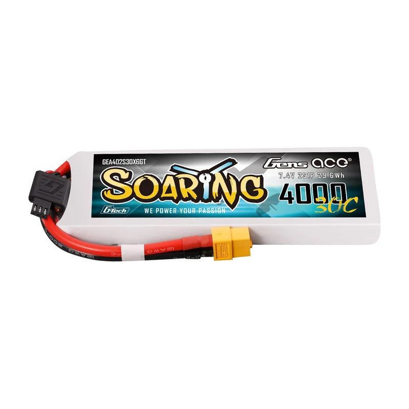 Аккумулятор бортовой Gens ace Soaring, 4000 мА·ч, 2S, 30C