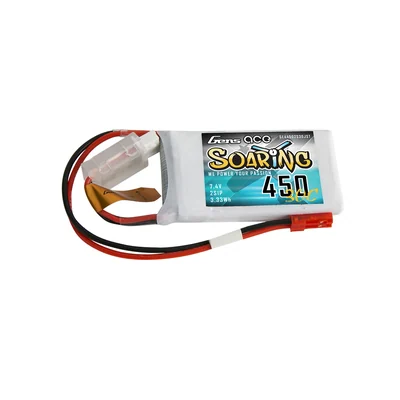 Аккумулятор LiPo Gens ace Soaring 450 мА·ч, 2S 7,4 В, 30C, разъём JST-SYP