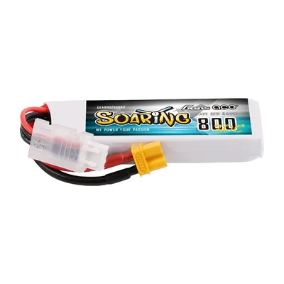 Аккумулятор LiPo Gens ace Soaring 800 мА·ч, 2S 7,4 В, 30C, разъём XT30