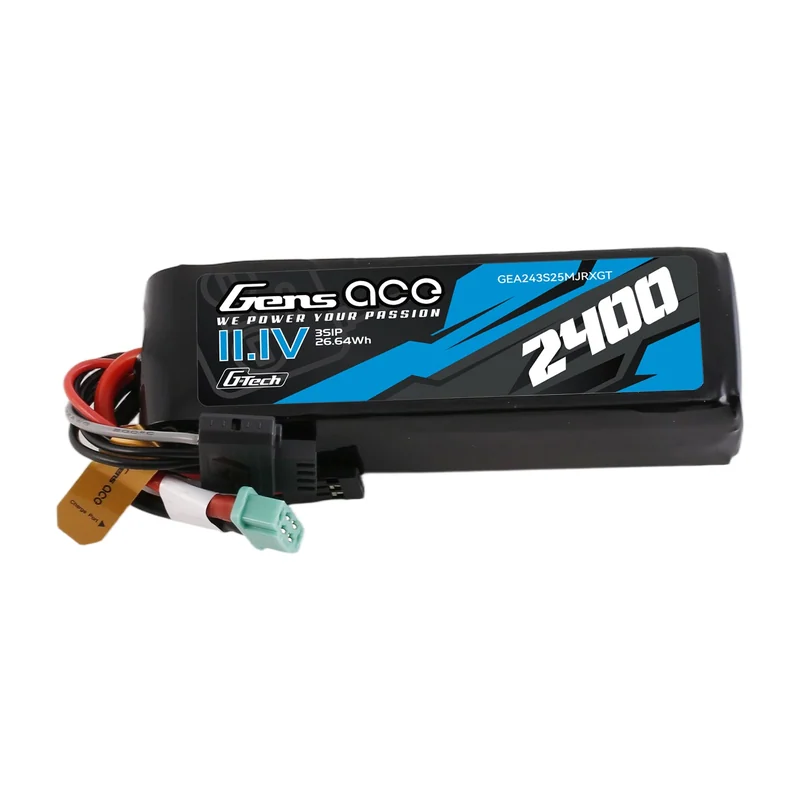 Аккумулятор бортовой Gens ace TX/RX, 2400 мА·ч, 11,1 В, 3S1P, 25C