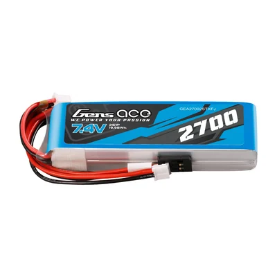 Аккумулятор LiPo Gens ace TX/RX 2700 мА·ч, 2S 7,4 В, разъёмы Futaba и JST-EHR